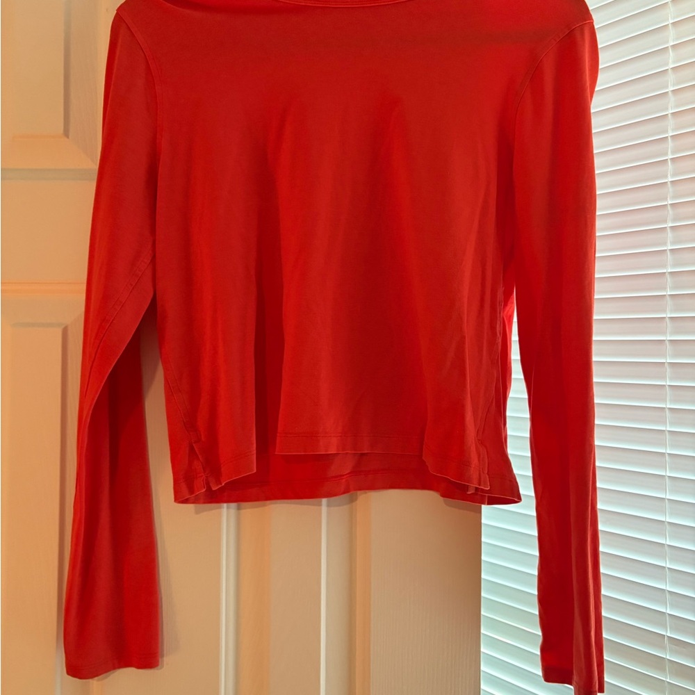 lululemon athletica Vibrant Red Long Sleeve Tee